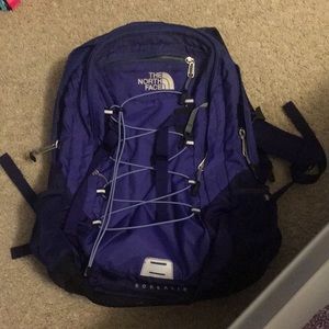 Purple Borealis North Face Backpack